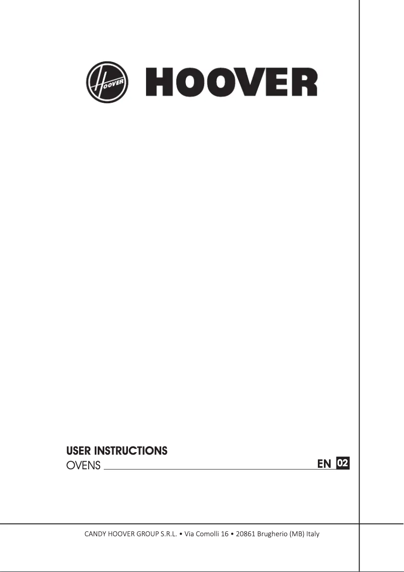 Page n°1 - Mode d'emploi Hoover HOP3150B/E