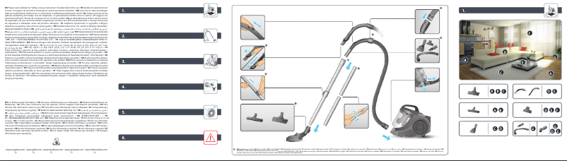 Image de la première page du manuel de l'appareil Swift Power Cyclonic RO2981