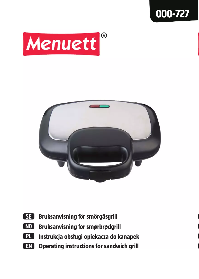 Image de la première page du manuel de l'appareil 000-727