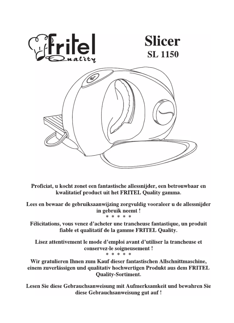 Page 1 de la notice Manuel utilisateur Fritel SL 1150