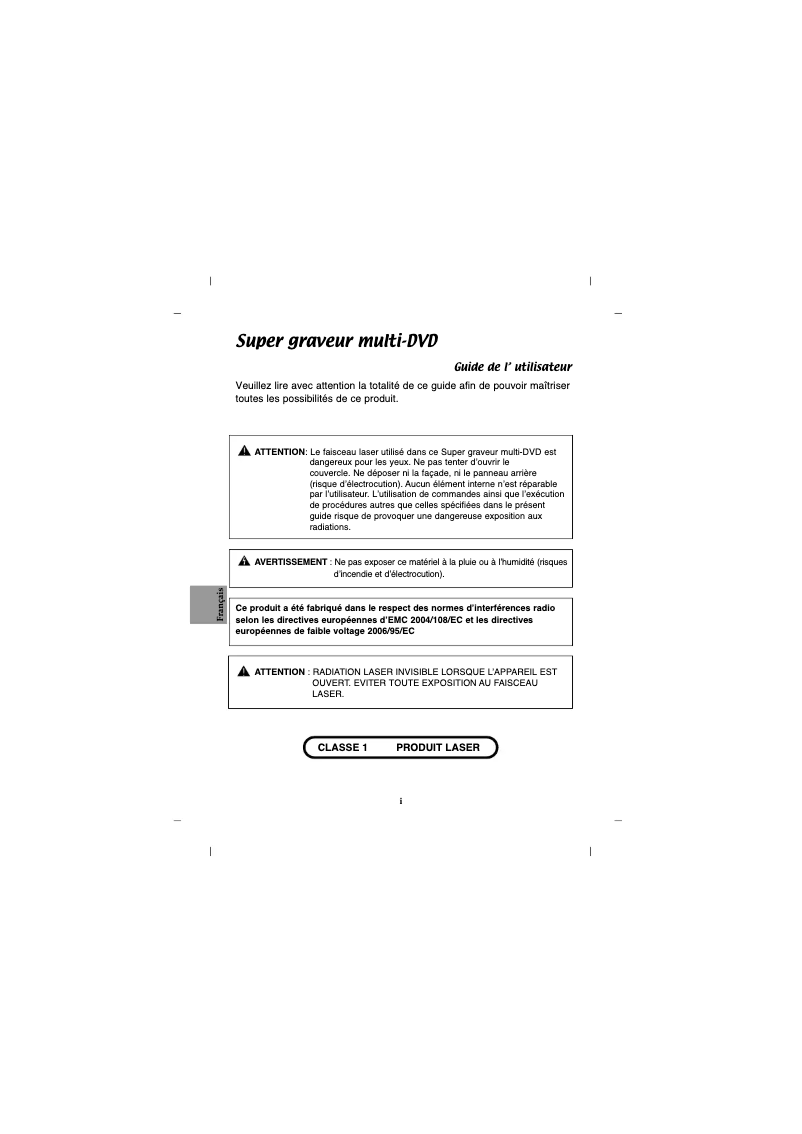 Image de la première page du manuel de l'appareil GH22LS40