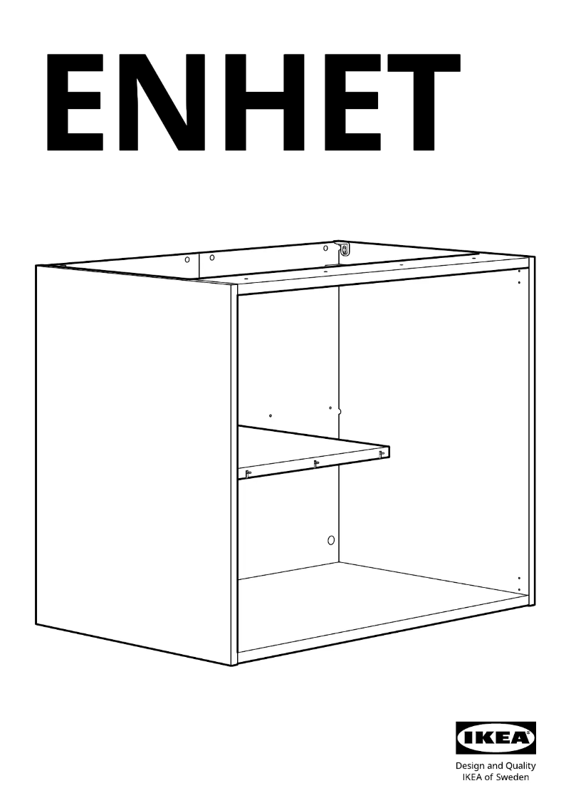 Page 1 de la notice Manuel utilisateur Ikea ENHET 005.193.18