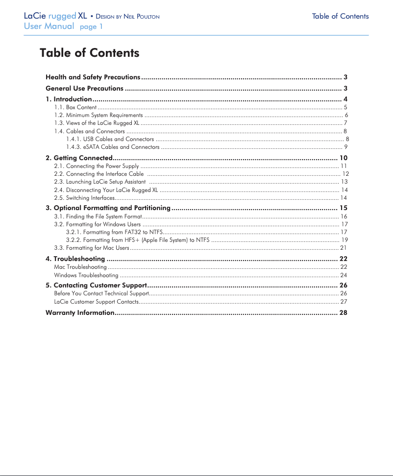 Image de la première page du manuel de l'appareil Rugged XL