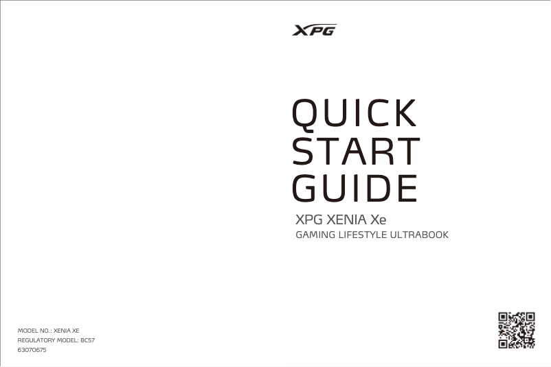 Image de la première page du manuel de l'appareil Xenia Xe Lifestyle