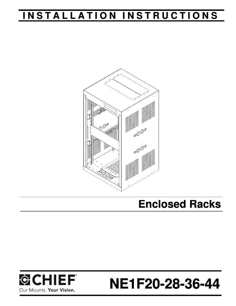 Página 1 del manual Manual de usuario Chief NE1F3628