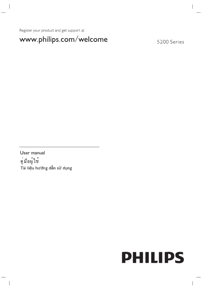 Imagen de la primera página del manual del dispositivo 5200 series 40PFT5201S