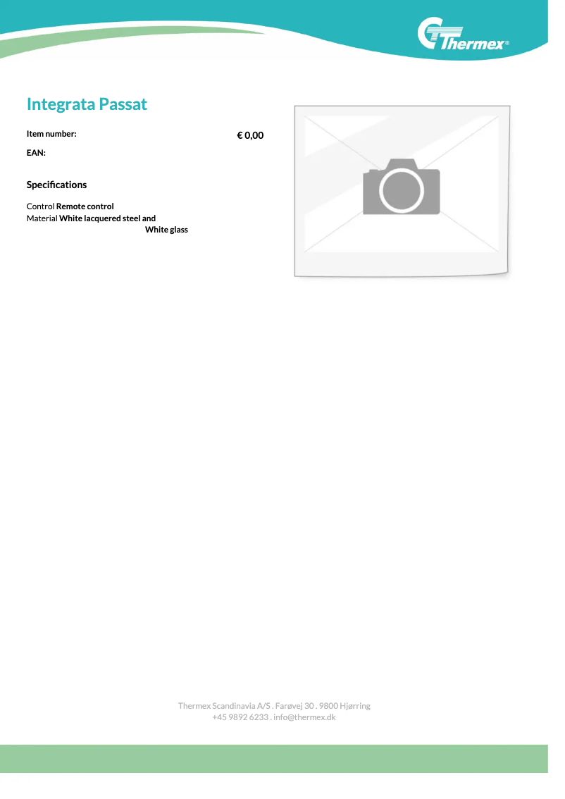 Page n°1 - Fiche technique Thermex Passat