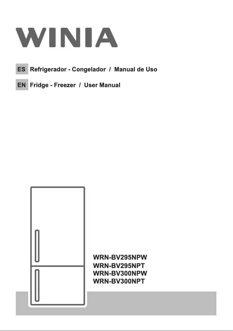 Page n°1 - Manuel utilisateur Winia WRN-BV300NPW