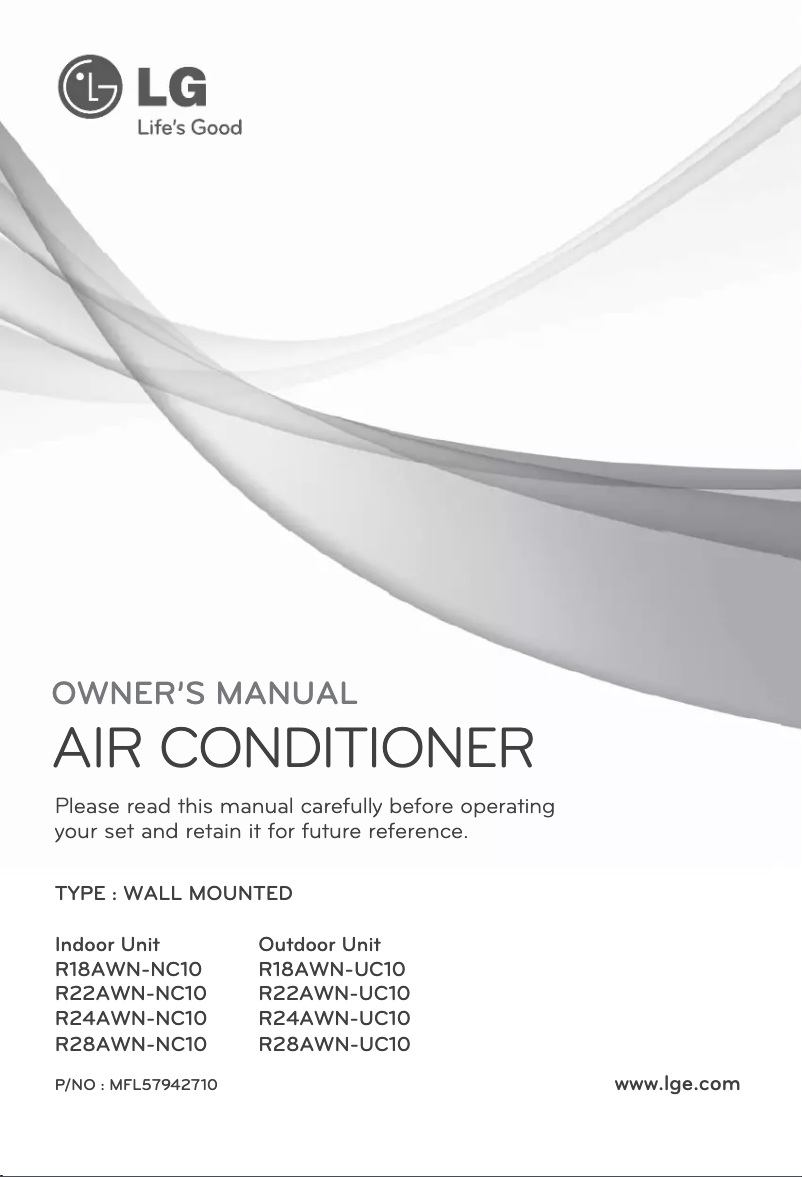 Page n°1 - Manuel utilisateur LG R24AWN-UC10