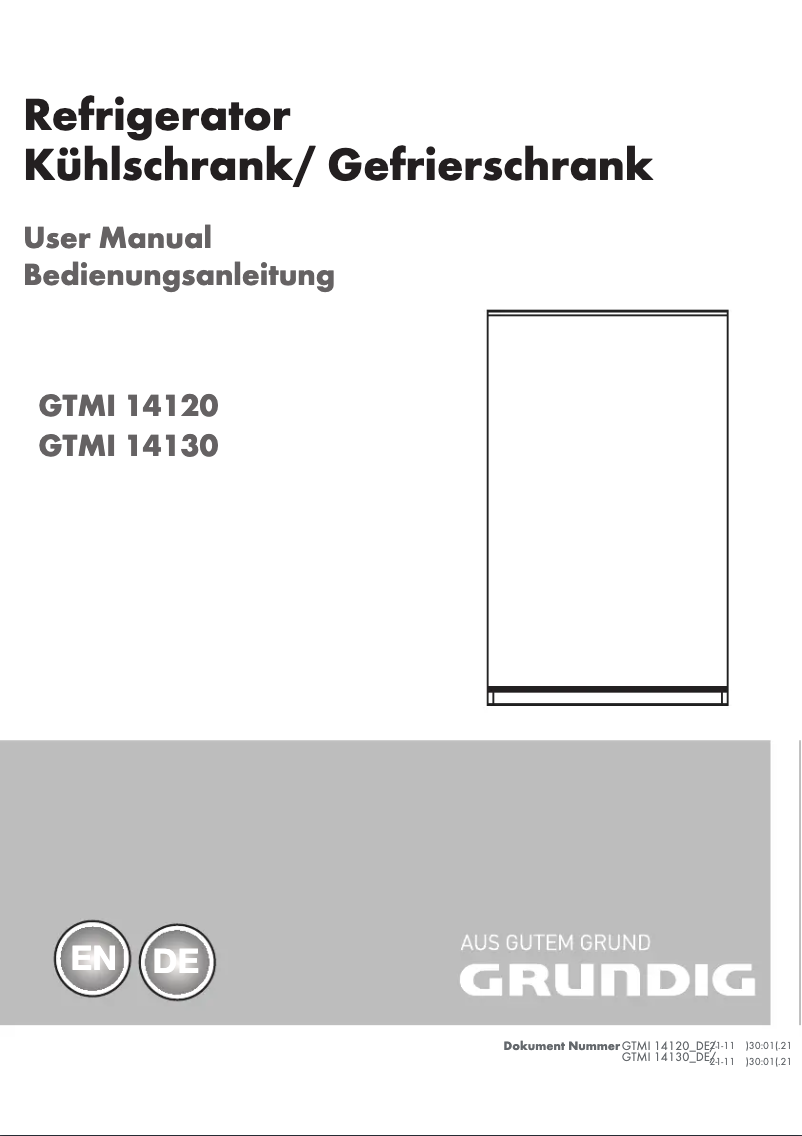 Page 1 de la notice Manuel utilisateur Grundig GTMI 14120