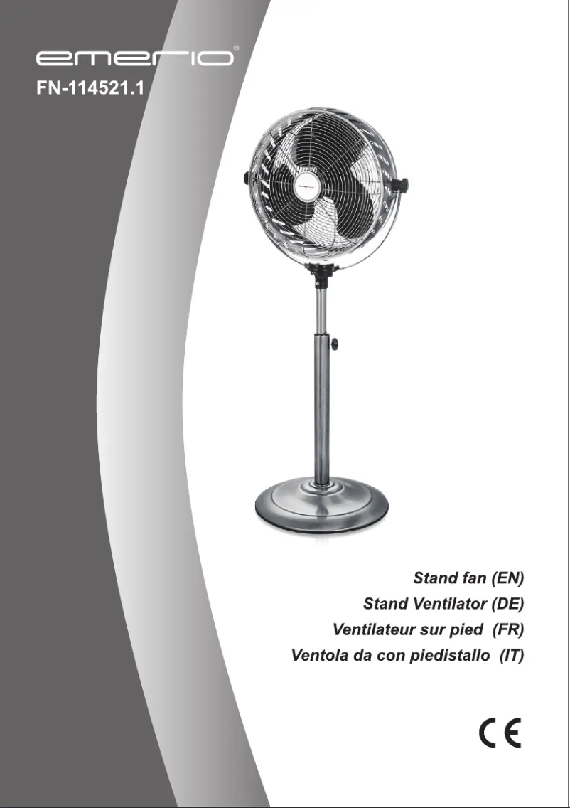 Page 1 de la notice Manuel utilisateur Emerio FN-114521
