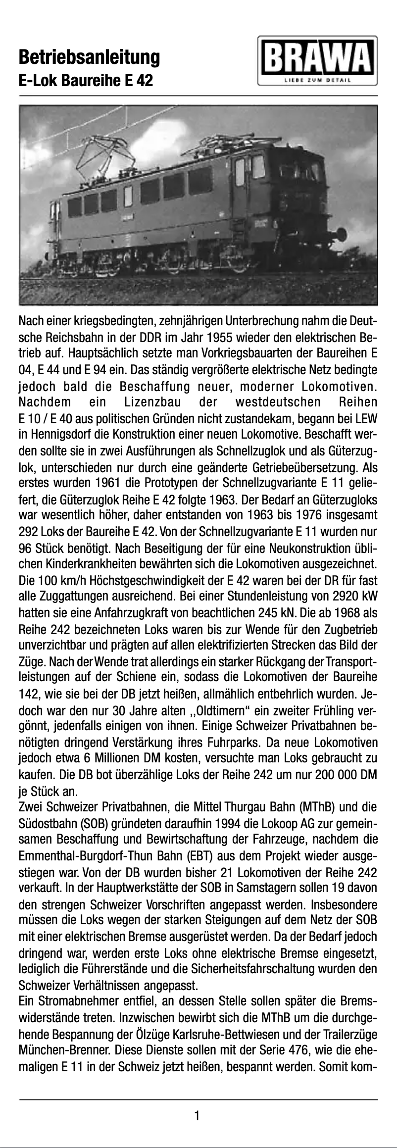 Image de la première page du manuel de l'appareil 43007 E 42