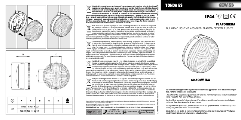 Página 1 del manual Manual de usuario Gewiss GW80651