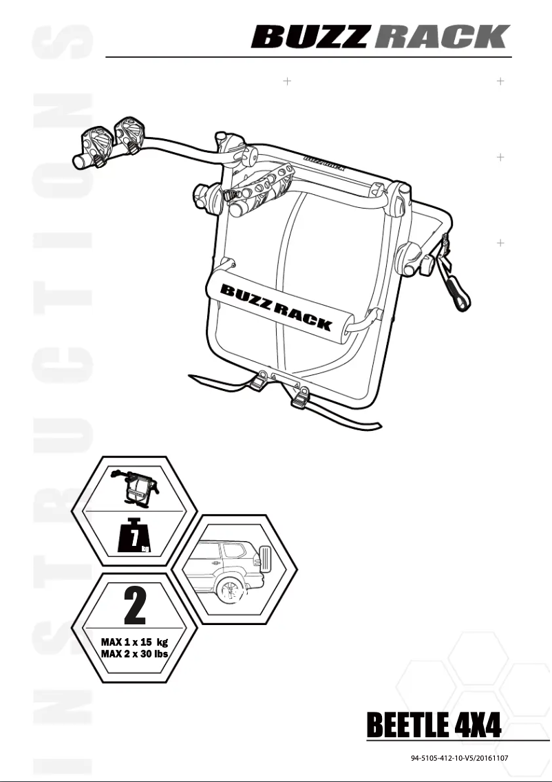 Page 1 de la notice Manuel utilisateur Buzz Rack Beetle 4×4
