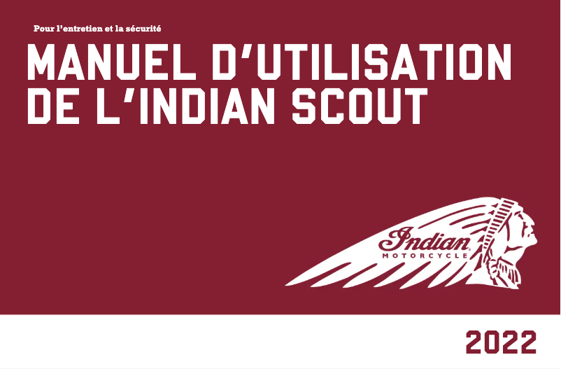Página 1 del manual Manual de usuario Indian Scout Bobber (2022)