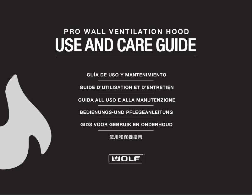 Page 1 de la notice Manuel utilisateur Wolf PW482418