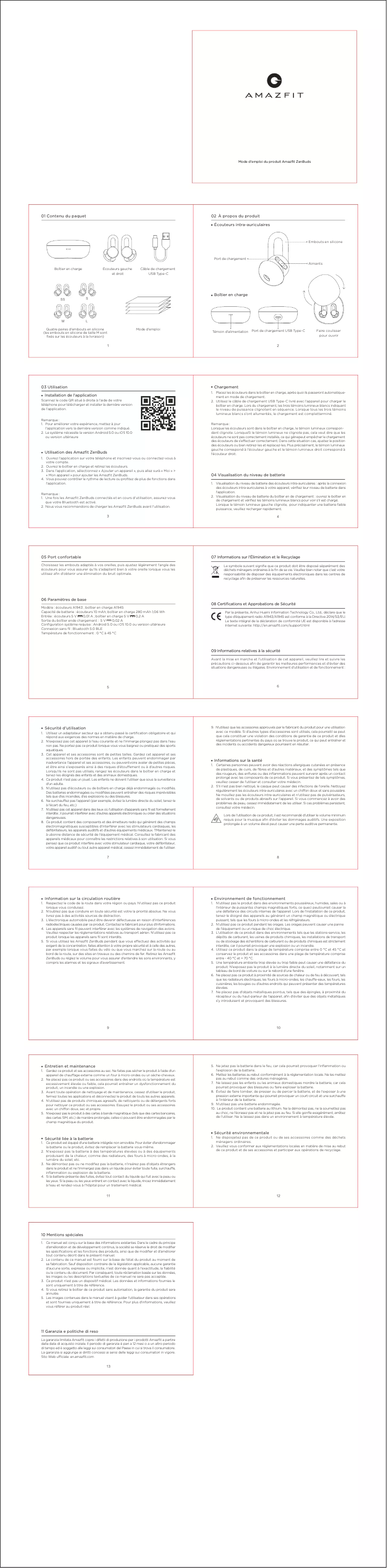 Image de la première page du manuel de l'appareil ZenBuds