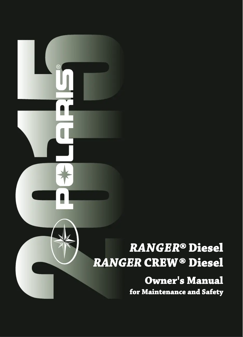 Image de la première page du manuel de l'appareil Ranger Crew Diesel (2015)