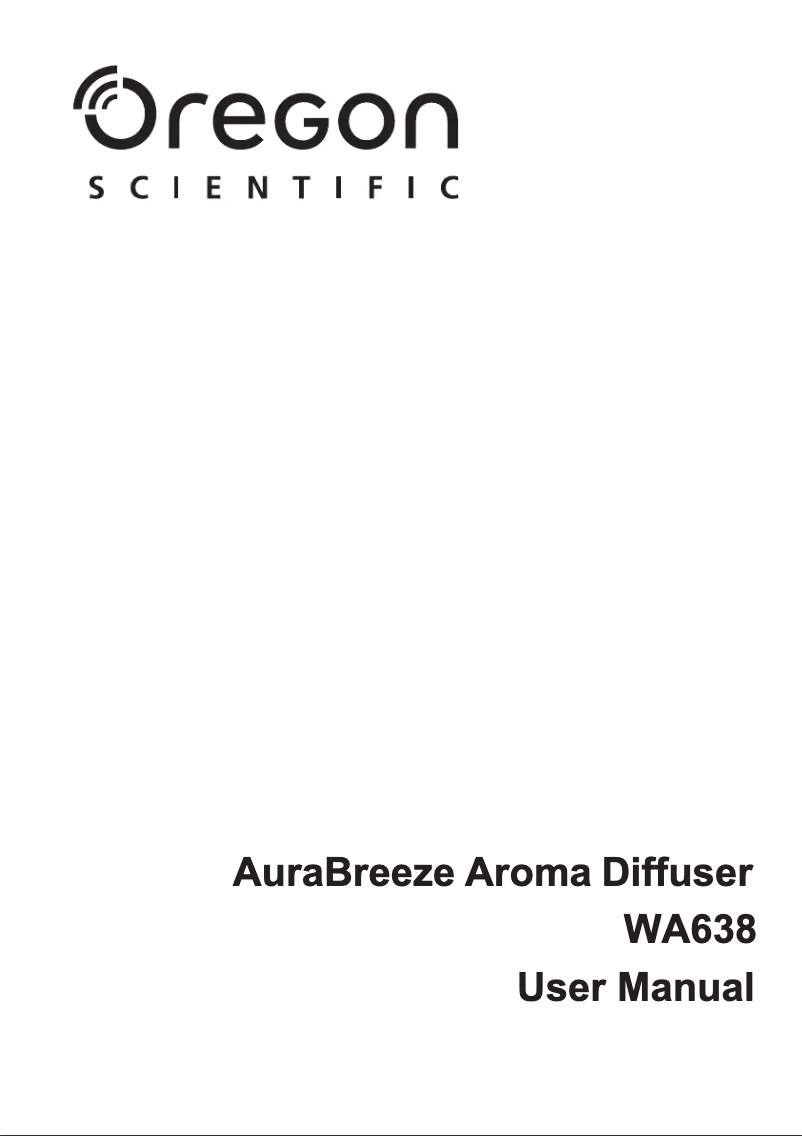 Page n°1 - Manuel utilisateur Oregon Scientific AuraBreeze WA638