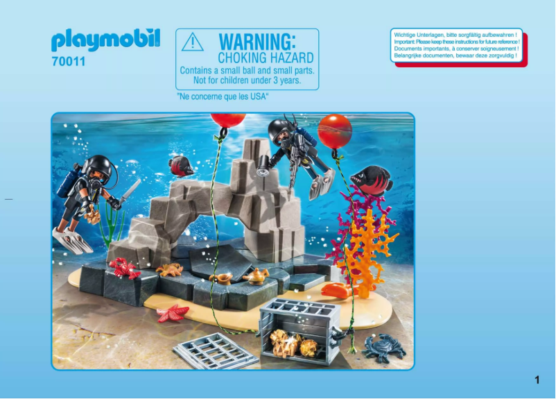 Page n°1 - Manuel utilisateur Playmobil 70011