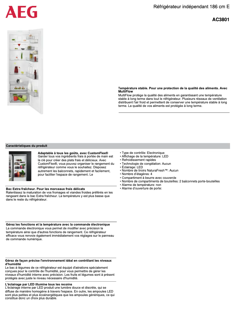 Image de la première page du manuel de l'appareil AC3801