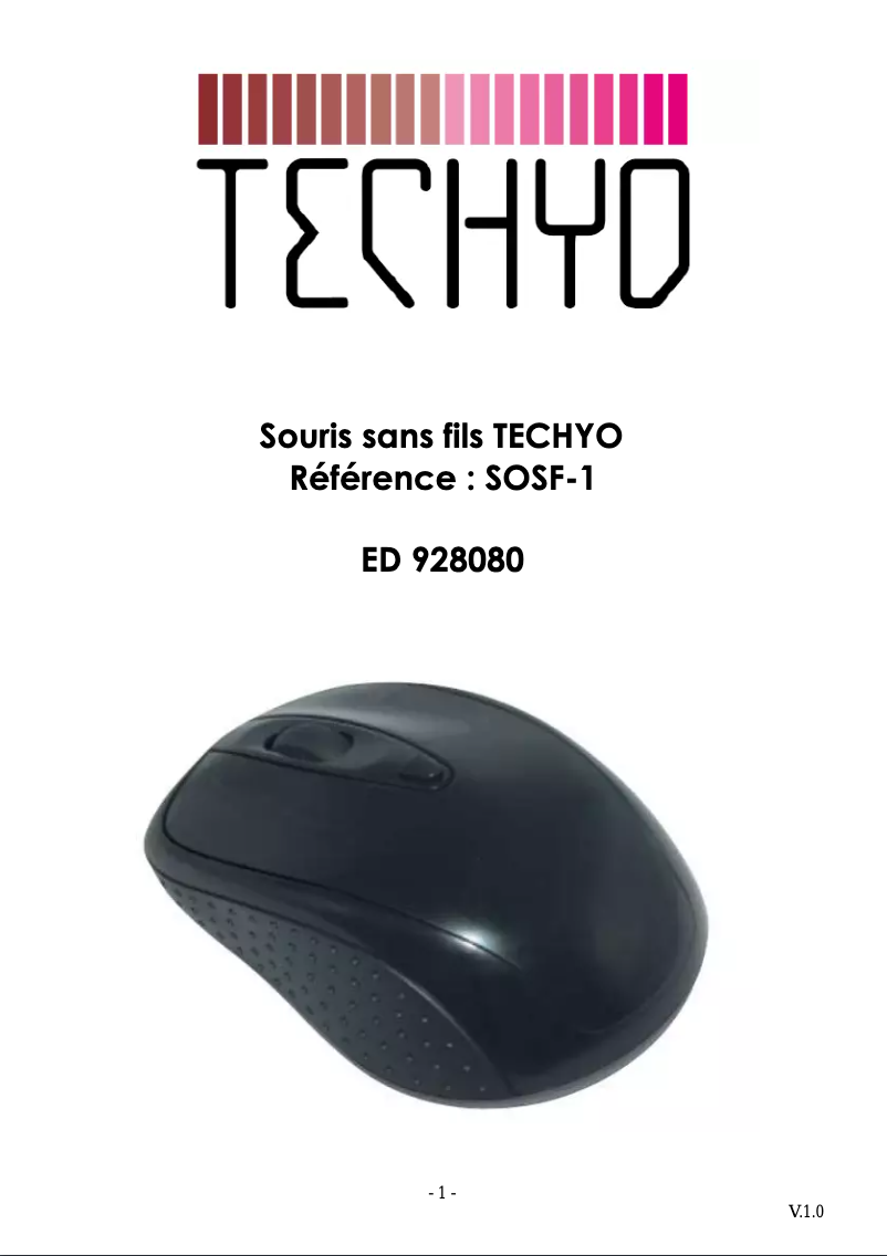 Image de la première page du manuel de l'appareil ED 928080