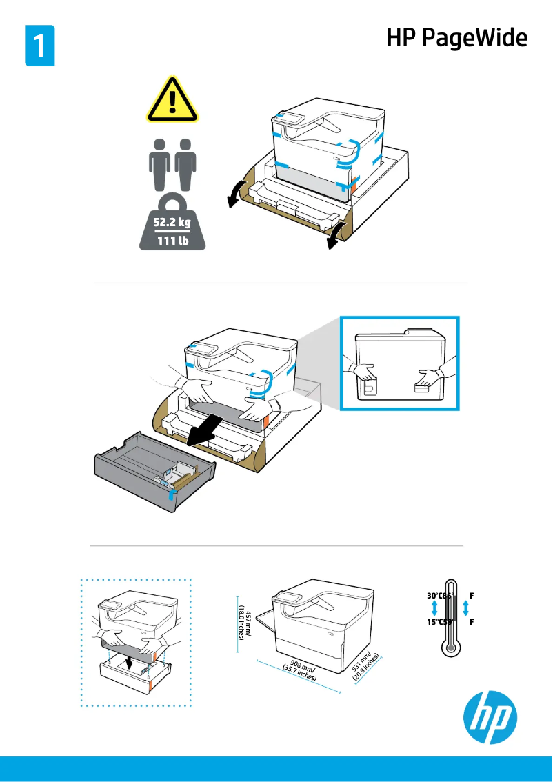 Page n°1 - Manuel utilisateur HP PageWide P75050
