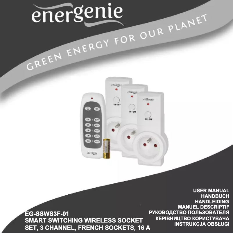 Page 1 de la notice Manuel utilisateur Gembird EG-SSWS3F-01