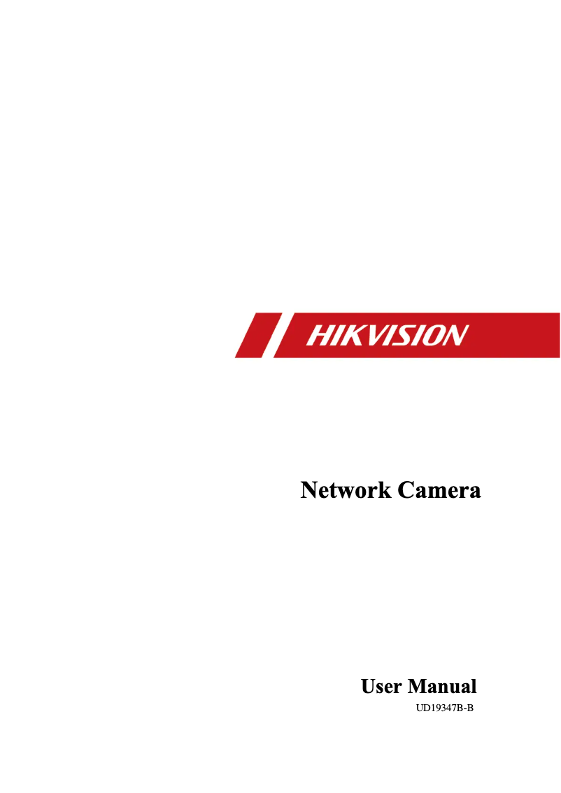 Page 1 de la notice Manuel utilisateur Hikvision DS-2CD3185G0-IMS