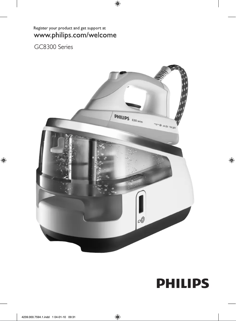 Page 1 de la notice Manuel utilisateur Philips EasyCare GC8370