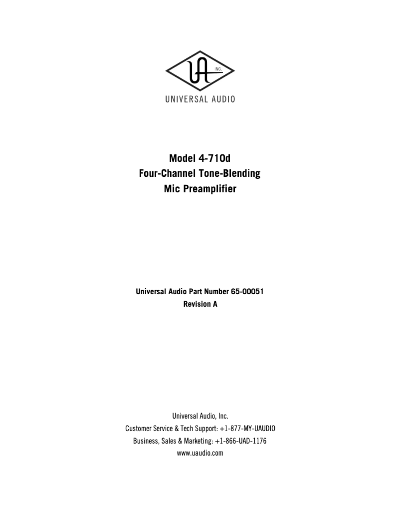 Image de la première page du manuel de l'appareil 4-710D