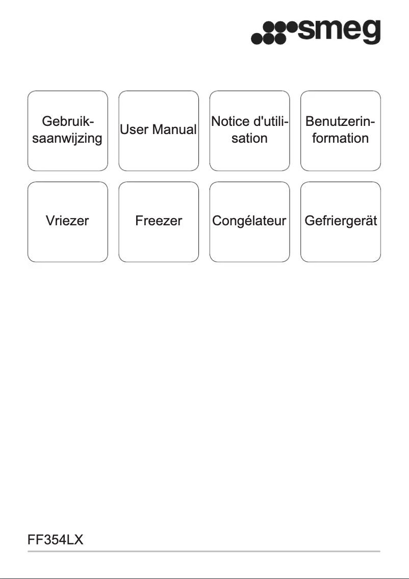 Page n°1 - Manuel utilisateur Smeg FF354LX