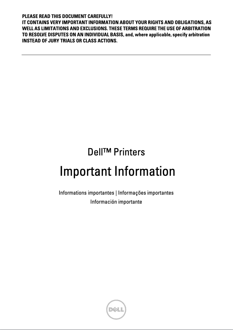 Image de la première page du manuel de l'appareil S3845cdn