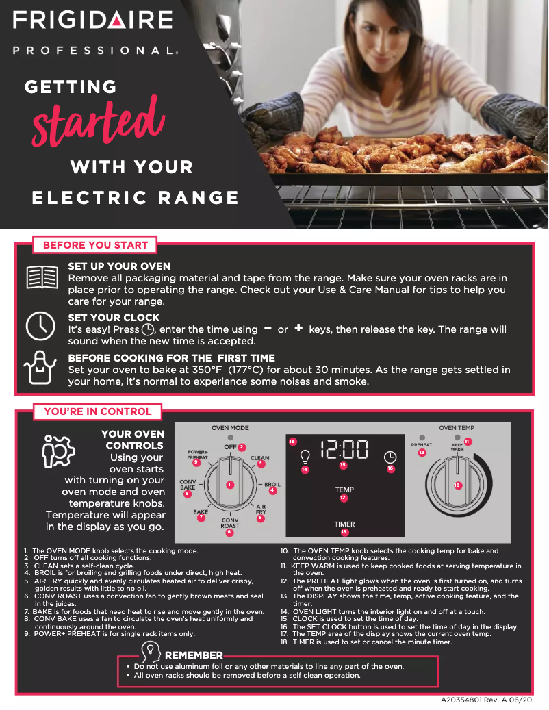 Image de la première page du manuel de l'appareil PCFE3078AF