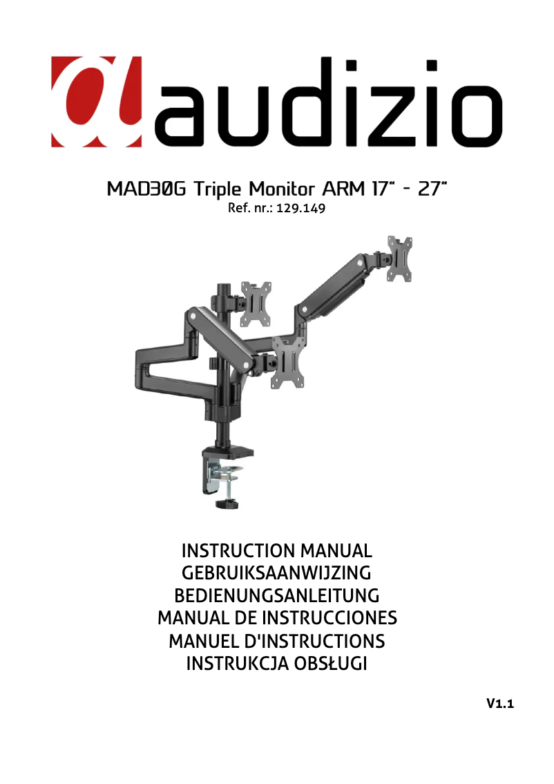 Page 1 de la notice Manuel utilisateur Audizio MAD30G