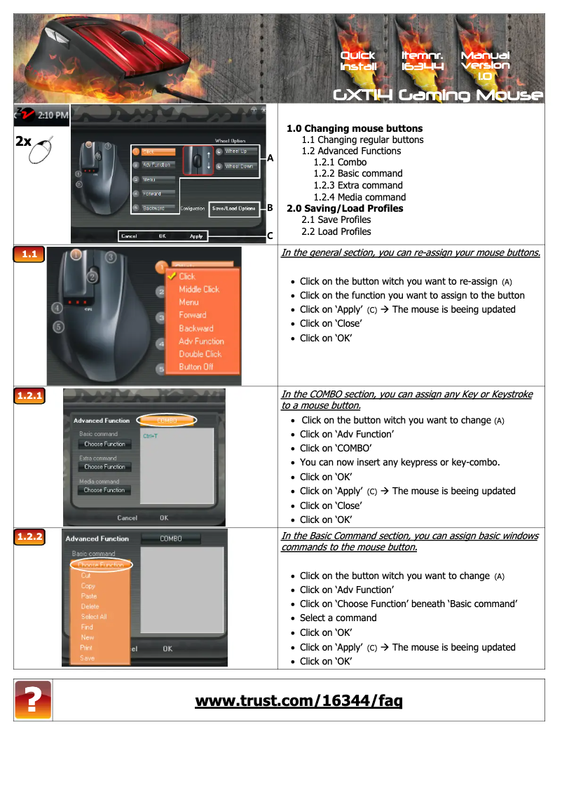 Image de la première page du manuel de l'appareil GXT14
