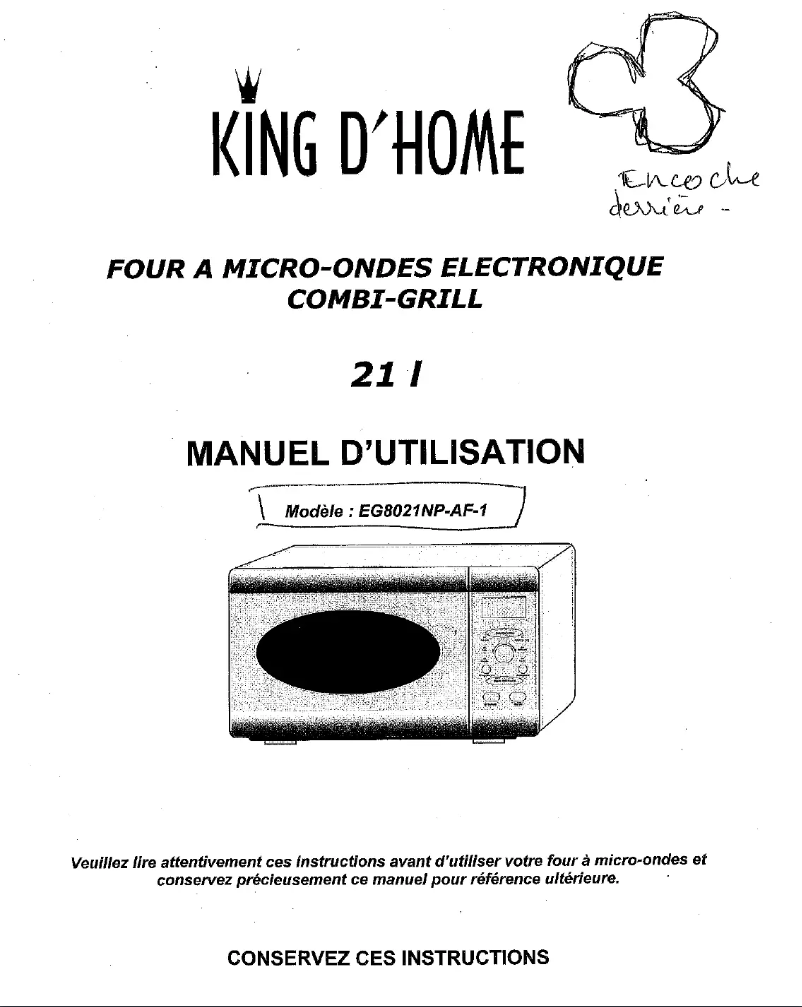 Image de la première page du manuel de l'appareil EG8021NP-AF-1