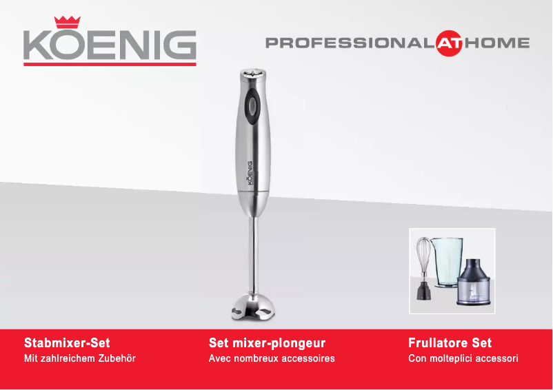 Page n°1 - Manuel utilisateur Koenig B04106