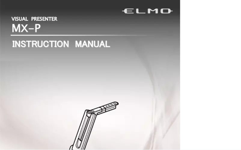 Page n°1 - Manuel utilisateur Elmo MX-P