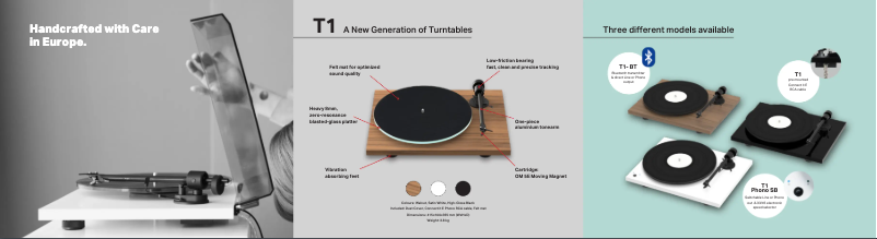 Page n°1 - Brochure Pro-Ject T1