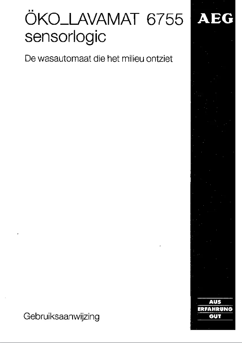 Página 1 del manual Manual de usuario AEG Lavamat 6755