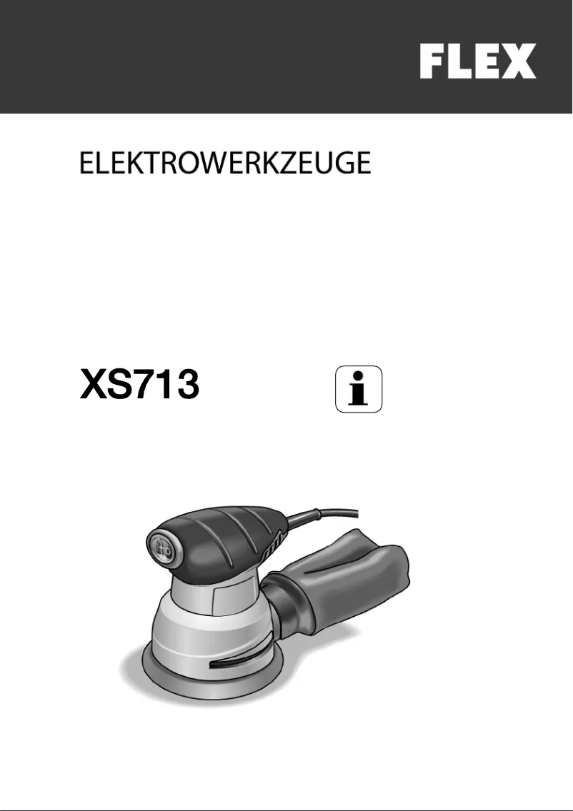 Page n°1 - Manuel utilisateur Flex XS 713
