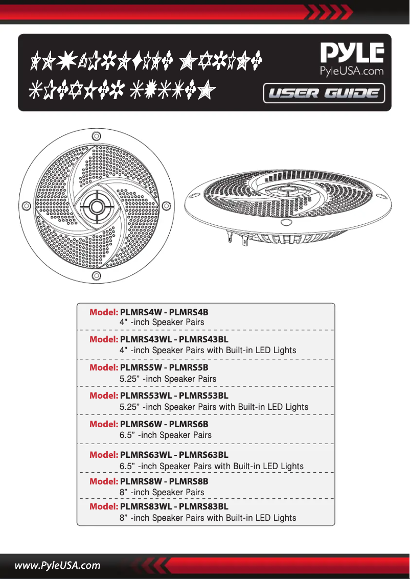 Image de la première page du manuel de l'appareil PLMRS83BL