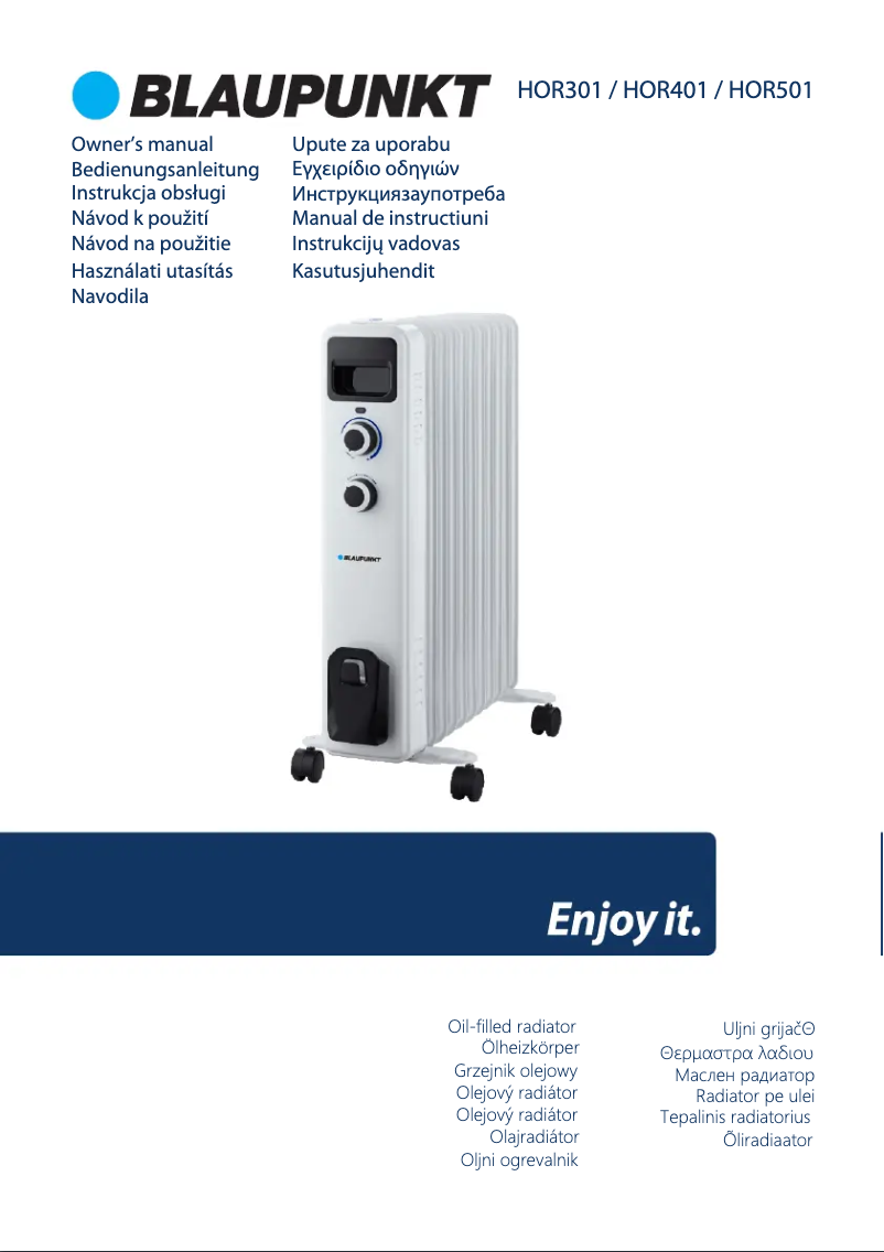 Page 1 de la notice Manuel utilisateur Blaupunkt HOR301