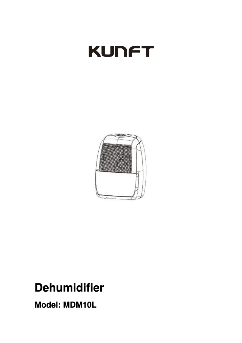 Image de la première page du manuel de l'appareil MDM10L