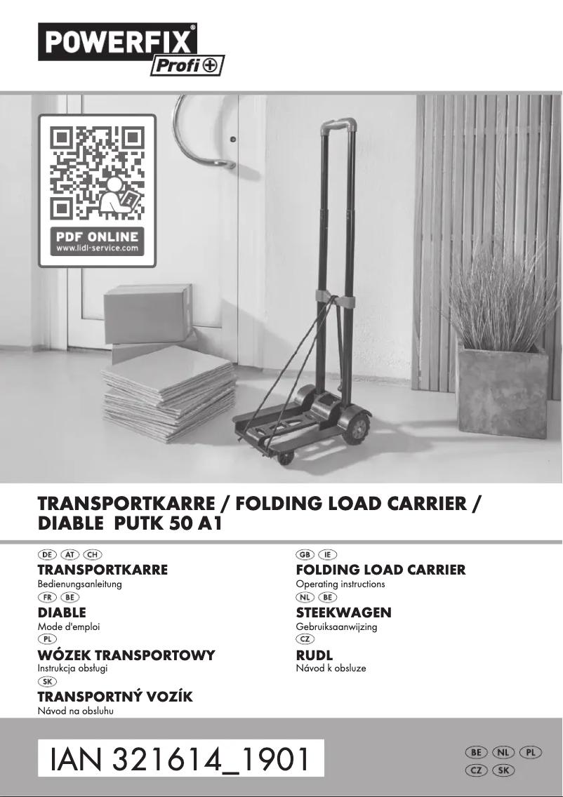 Page 1 de la notice Manuel utilisateur Powerfix PUTK 50 A1