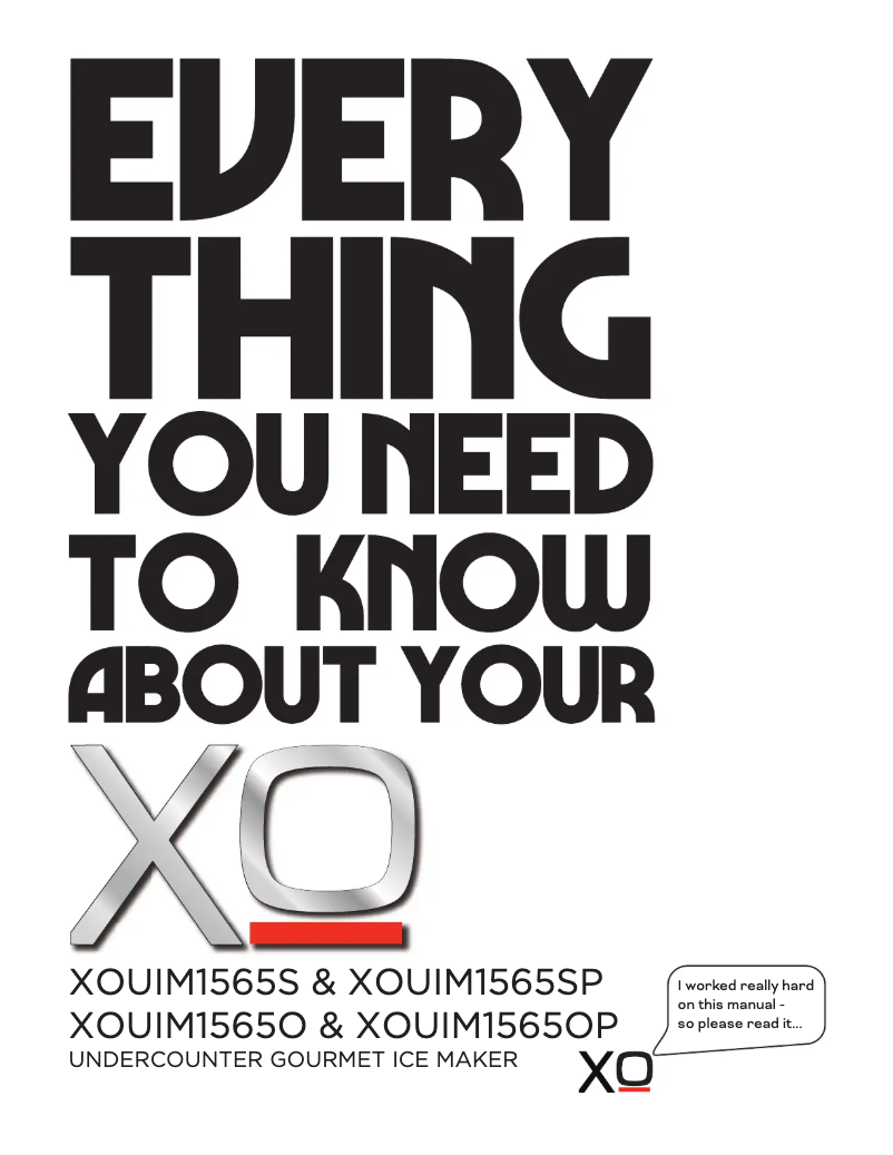 Page n°1 - Manuel utilisateur XO XOUIM1565OP