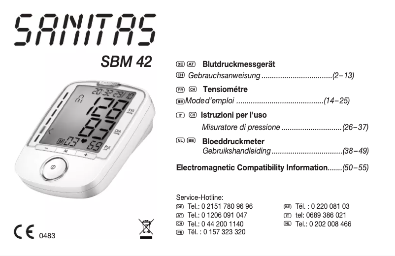 Image de la première page du manuel de l'appareil SBM 42