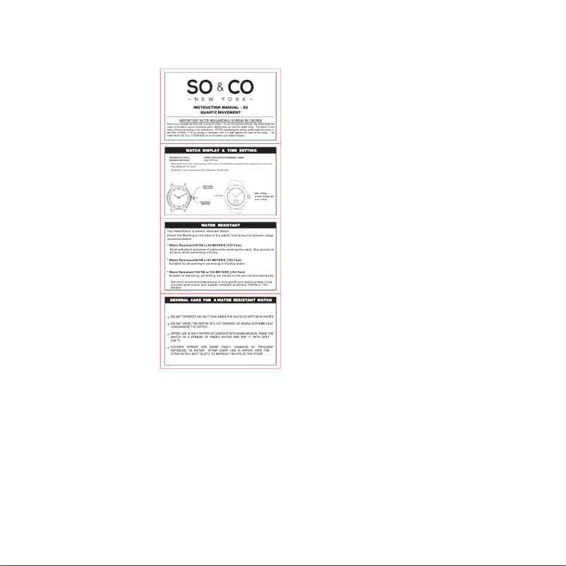 Page 1 de la notice Manuel utilisateur So & Co Chelsea 5233