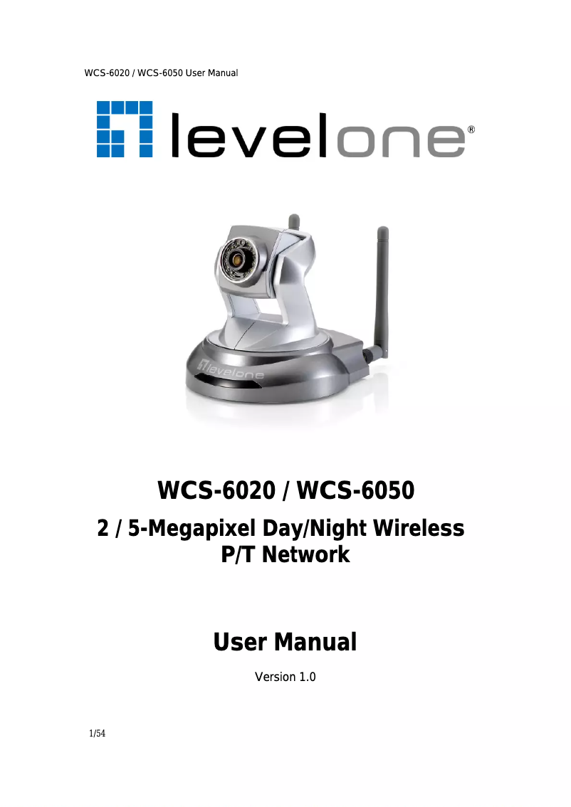 Image de la première page du manuel de l'appareil WCS-6020